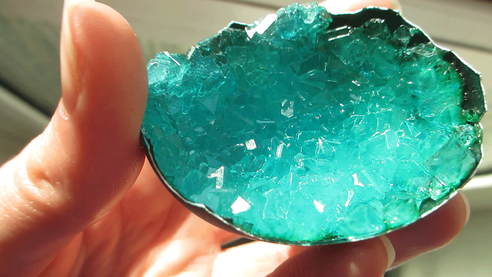 How to make crystal egg geodes (or diamonds in a lid) Magical Daydream